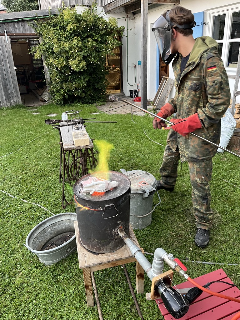 Casting at Allgäuer foundry