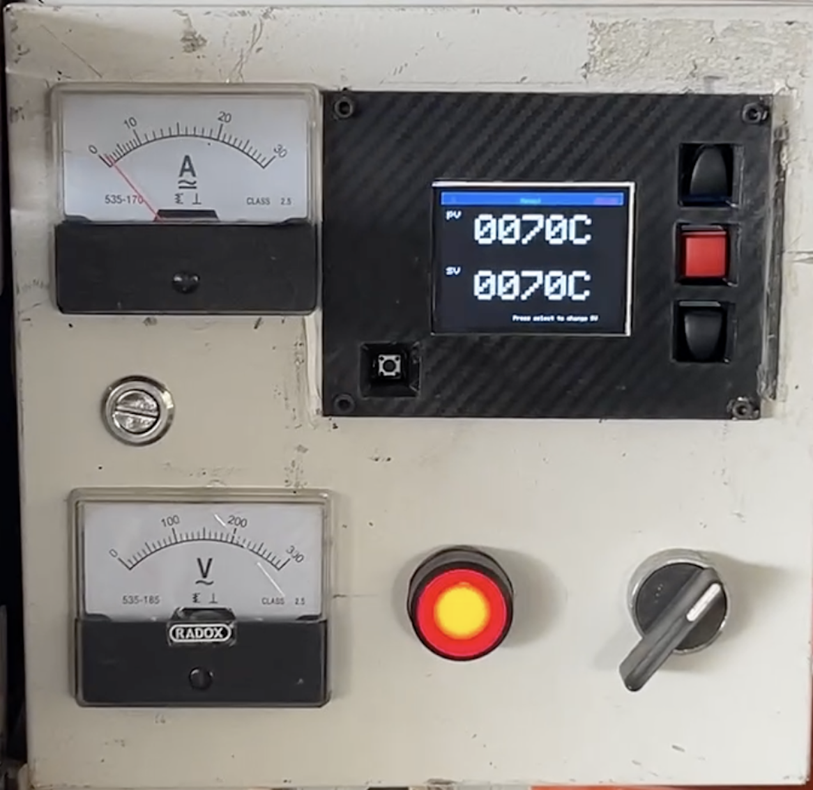 ESP32 kiln controller panel